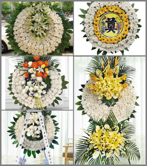 湖北孝感市大悟县黄站镇花圈速递